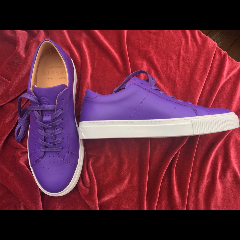 Greats The Royale BNWB! 10 Purple leather